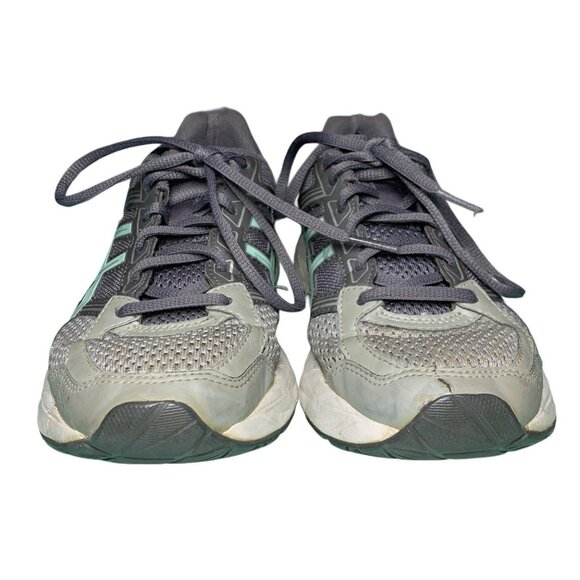 Asics Gel Contend 4 Women's Size 7 Aqua Gray Running Shoes - Picture 1 of 8
